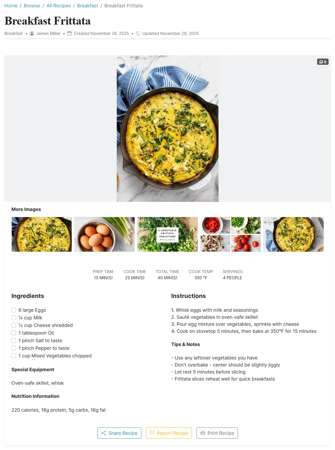 Campus Bites moderation showcase